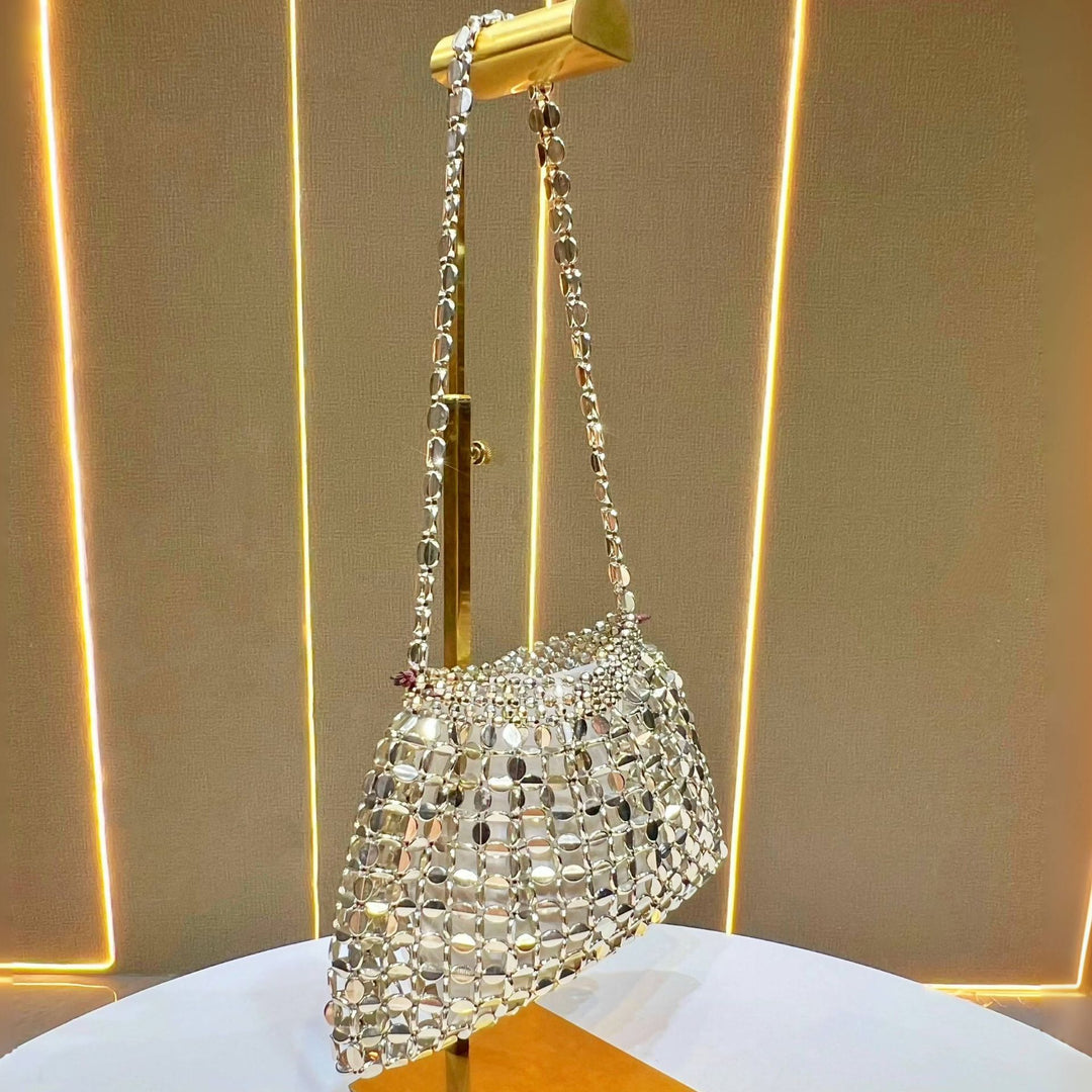 Decorative Mirrored Evening Handbag