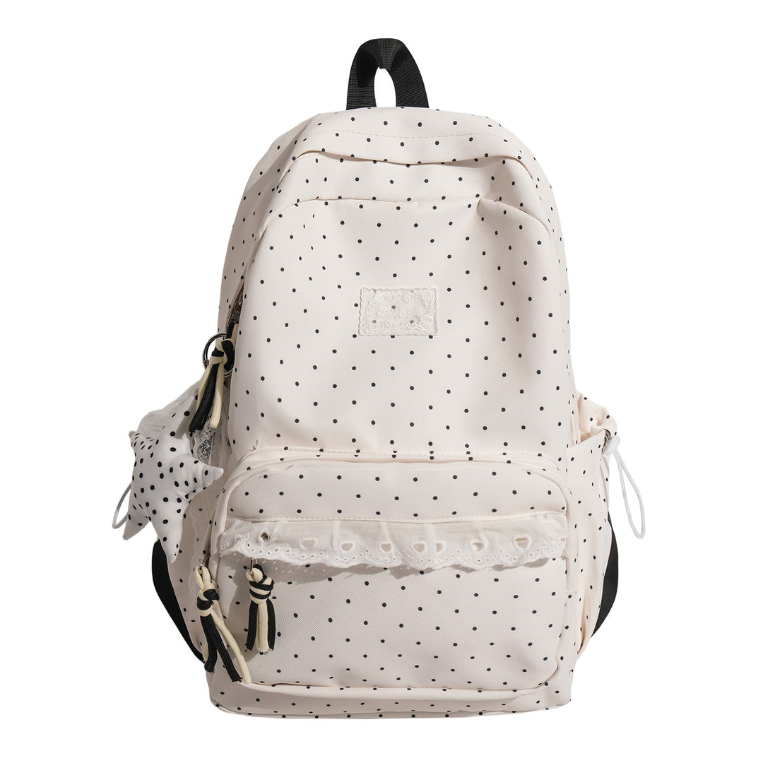 Decorative Polka Dot School Backpack Stornfield
