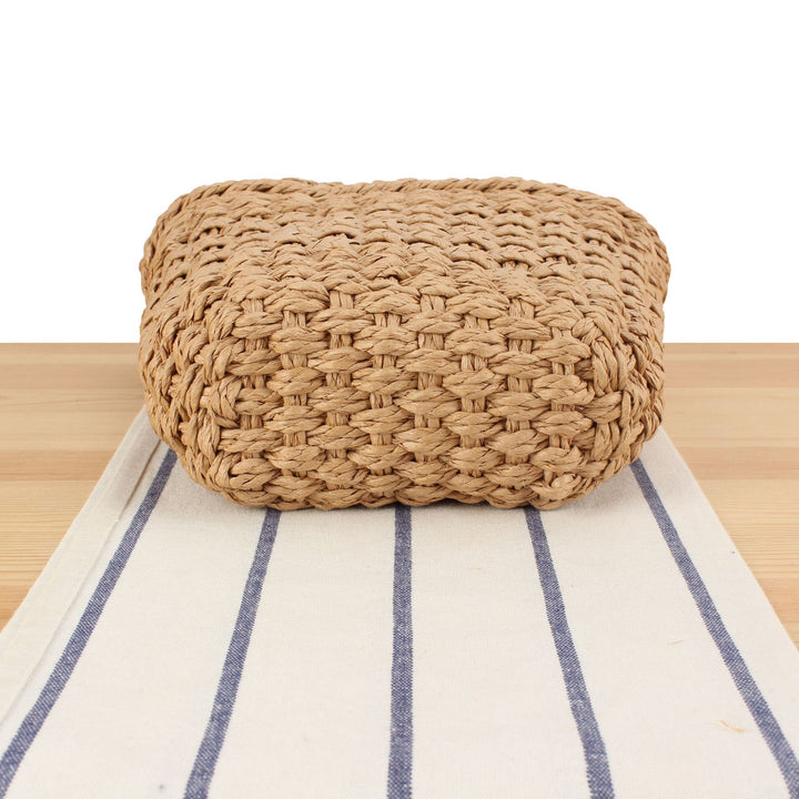 Braided natural material tote bag Stornfield