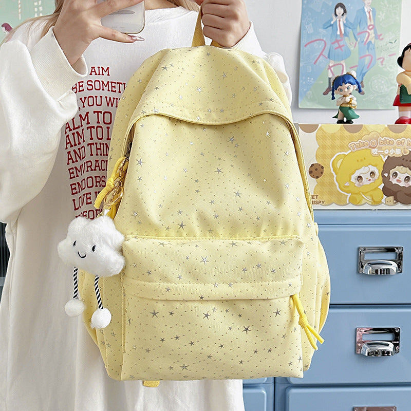 Fashionable backpack with sparkling star motif Stornfield