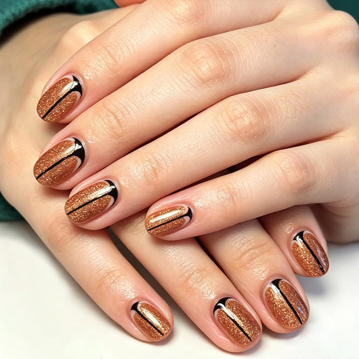 Glamorous Press-On Nail Art Set Stornfield