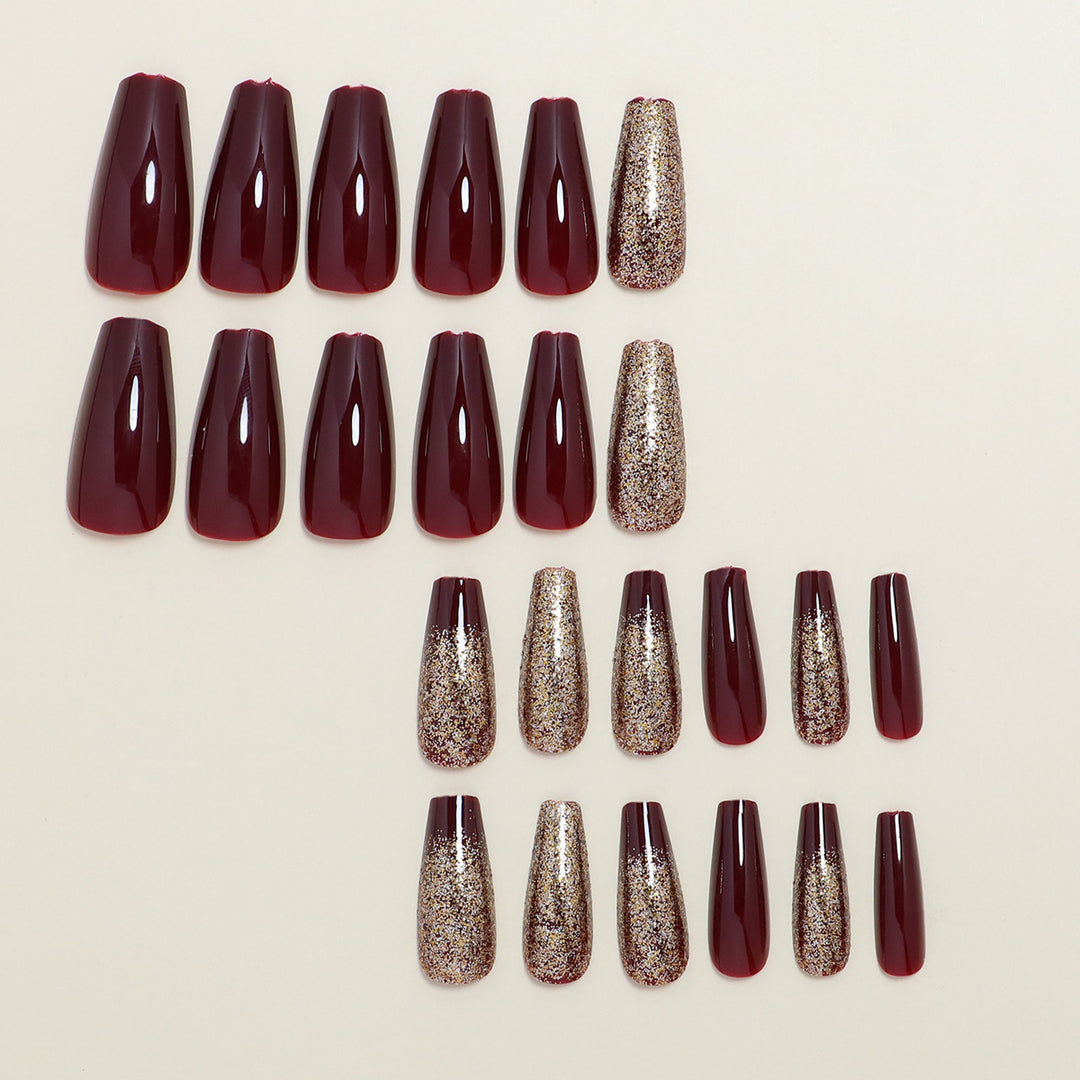 Glittering Press-On Nail Set Stornfield