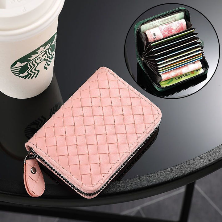 Compact Woven Zippered Card Holder Stornfield