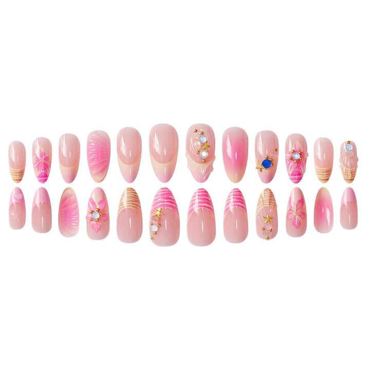 3D Floral Accented Press-On Nail Art Stornfield