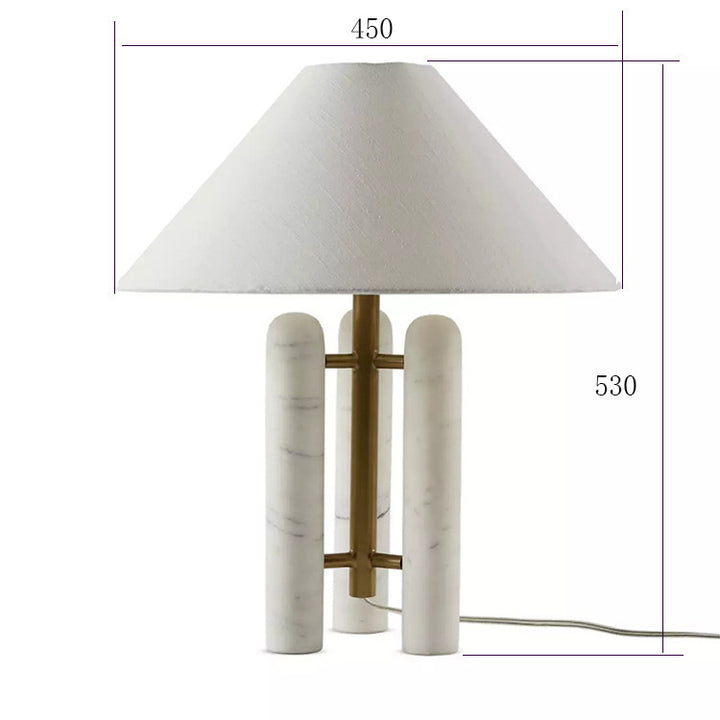 Contemporary Marble Accent Table Lamp