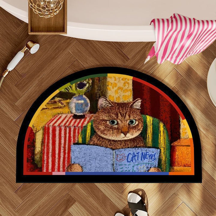 Decorative Cat-Themed Area Mat Stornfield