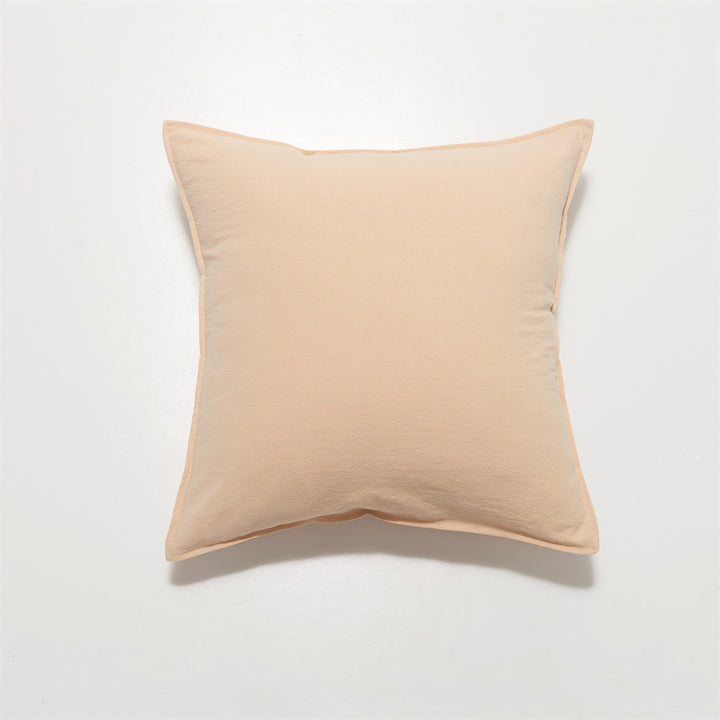 Square linen-cotton cushion cover with subtle piping and soft texture finish Stornfield