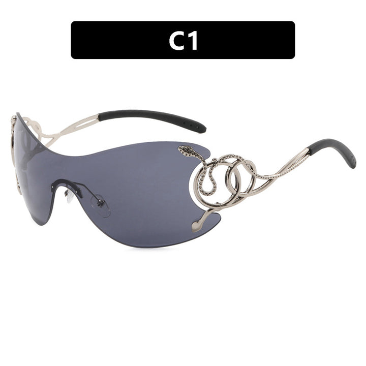 Women’s futuristic sunglasses with playful design Stornfield