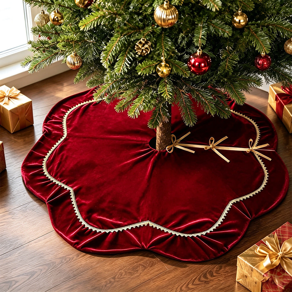 Elegant Velvet Christmas Tree Skirt