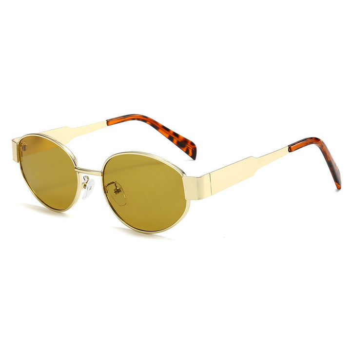 Fashionable oversized sunglasses with metal frame Stornfield