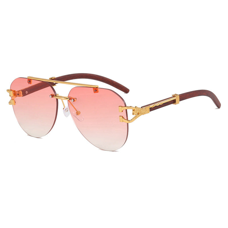 Women's sunglasses with elegant design and wooden accents Stornfield