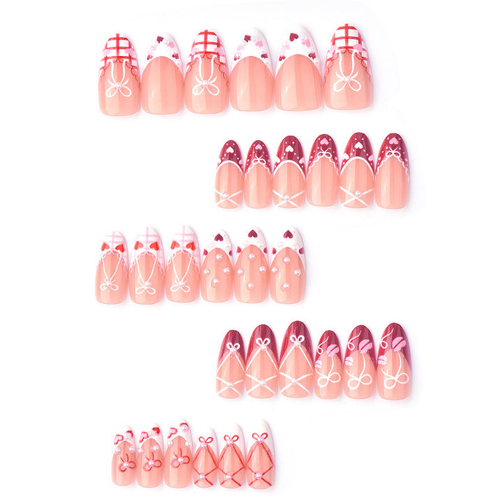 Decorative artificial nails in romantic design Stornfield