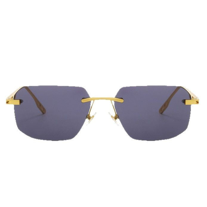 Women’s fashionable half-frame glasses with elegant metal and plastic mix Stornfield