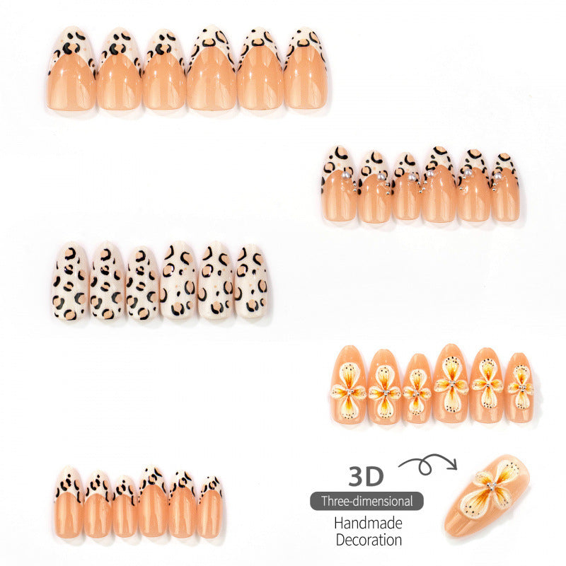 Artistic Leopard Print Press-On Nails