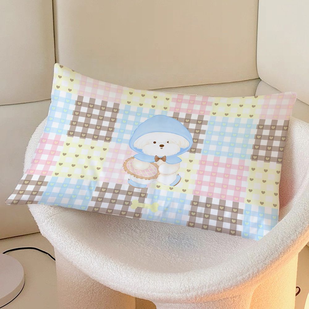 Cute Cartoon Puppy-Themed Decorative Pillow