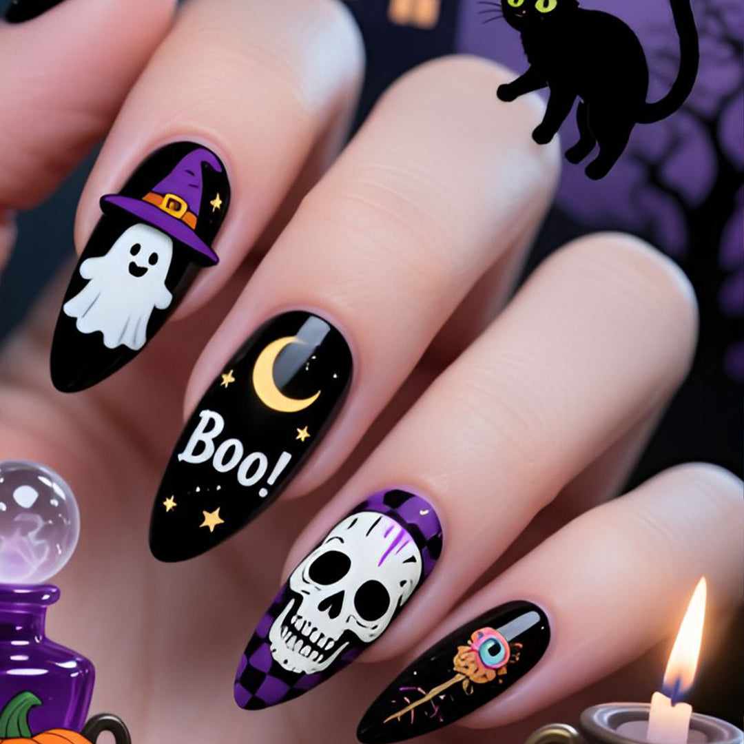 Gothic Halloween Nail Art Set Stornfield