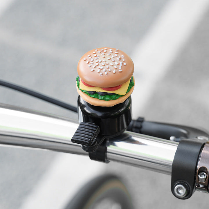 novelty handlebar bicycle bell with silicone popcorn topper and universal clamp Stornfield