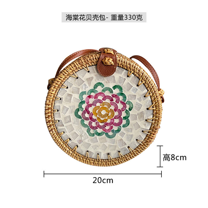Ladies Round Basket Bag Stornfield