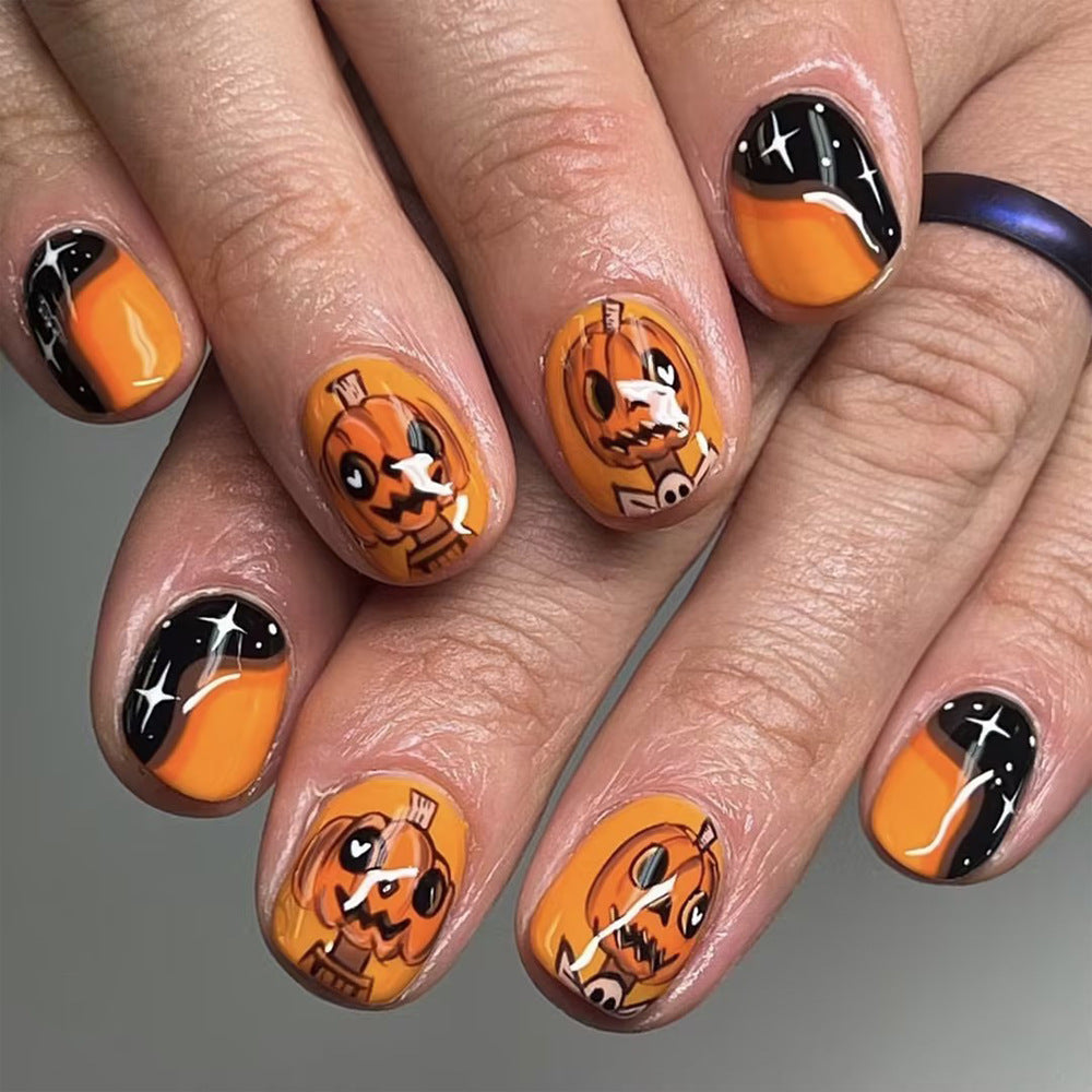 Halloween-Themed Artistic Press-On Nails Stornfield 1787543133