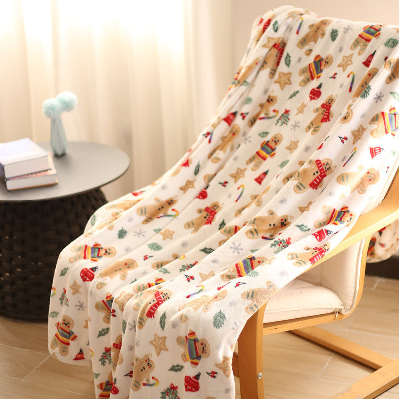 Playful Animal-Themed Plush Throw Blanket