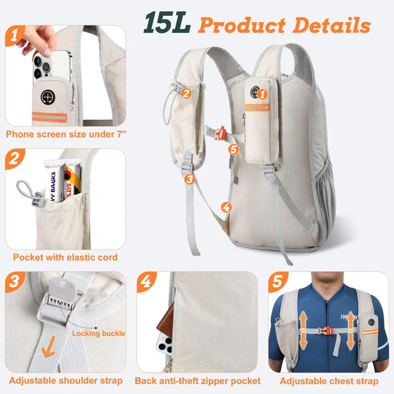 Ergonomic leisure backpack with practical smartphone pocket Stornfield