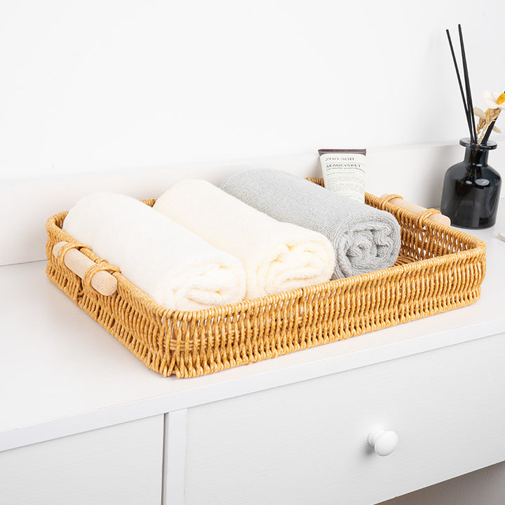 Handwoven Rectangular Serving Tray Stornfield