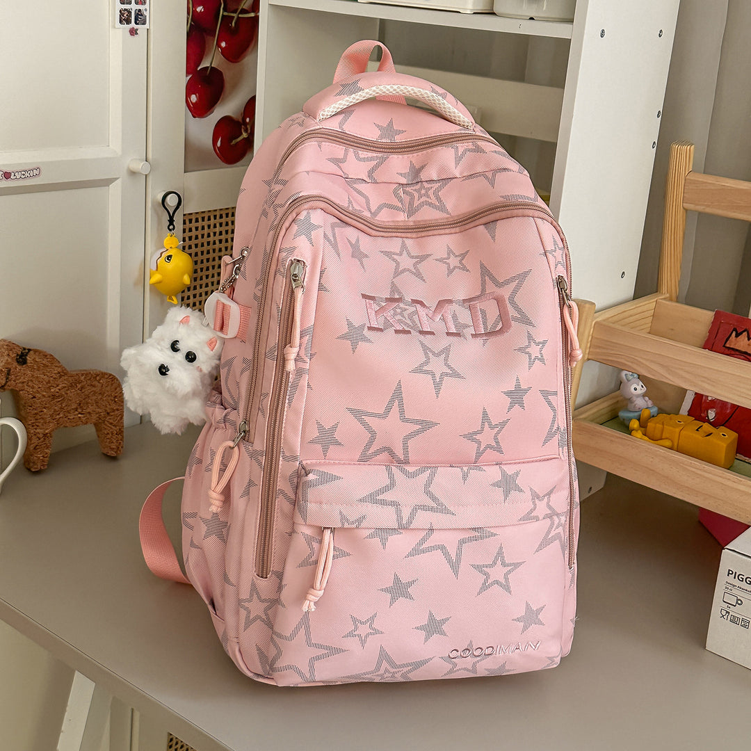 Star-Patterned School Backpack Stornfield