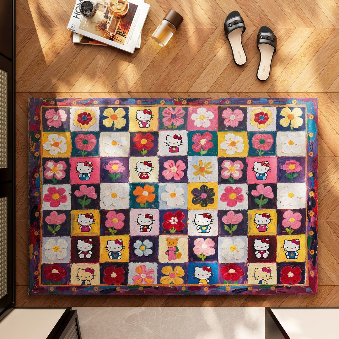 Playful Character-Themed Area Mat