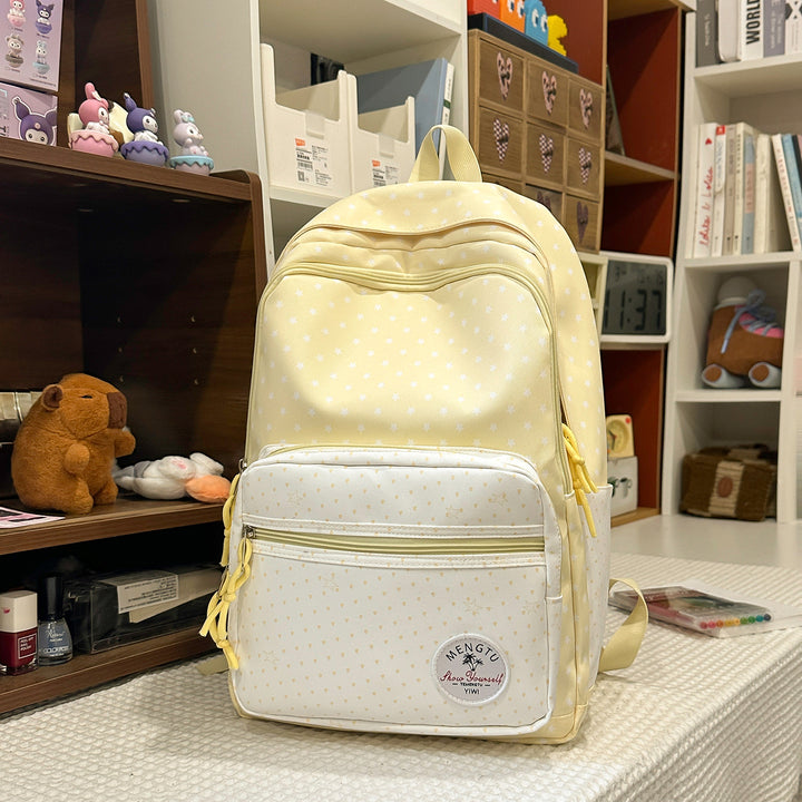 Whimsical Star-Patterned School Backpack Stornfield