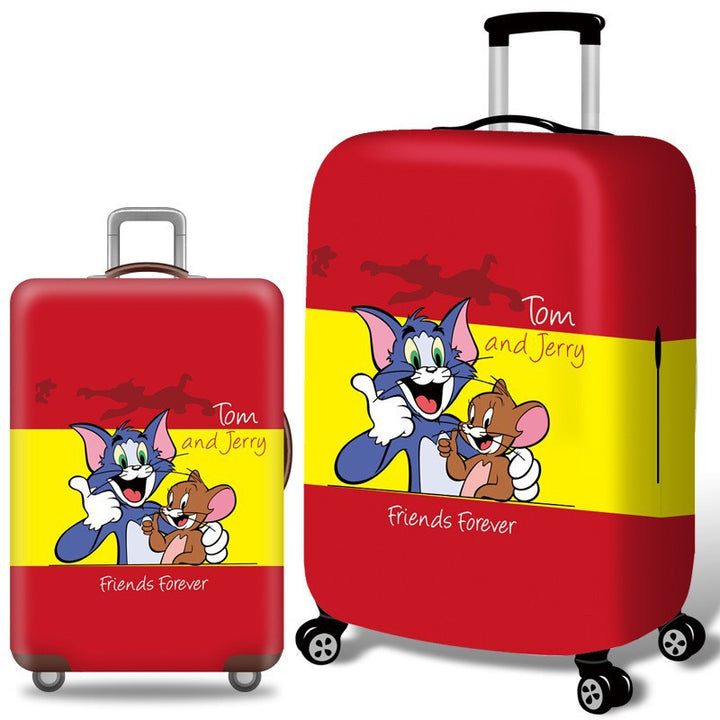 Unisex nan hard shell suitcase with Tom and Jerry design, telescopic handle and smooth-running swivel wheels Stornfield