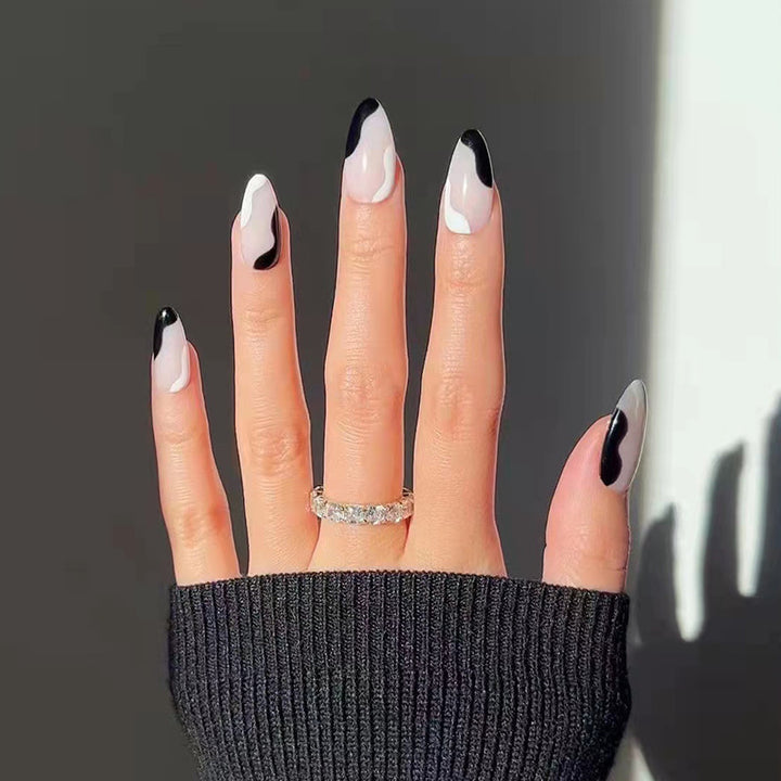 Artistic Abstract Press-On Nails Stornfield