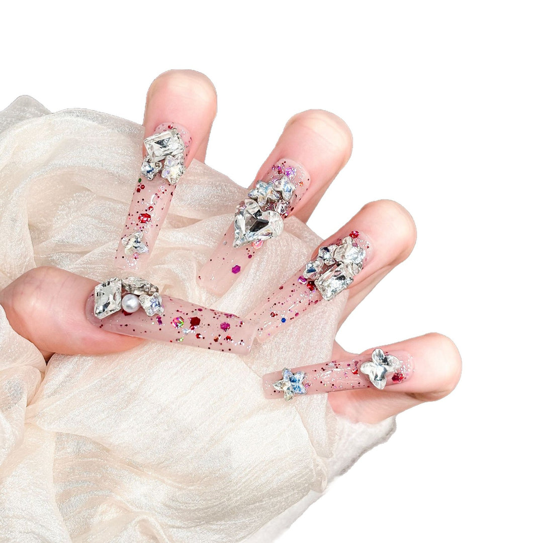 Glamorous Glitter Press-On Nail Tips