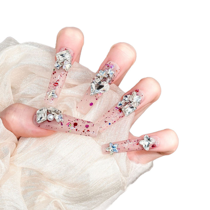 Glamorous Glitter Press-On Nail Tips