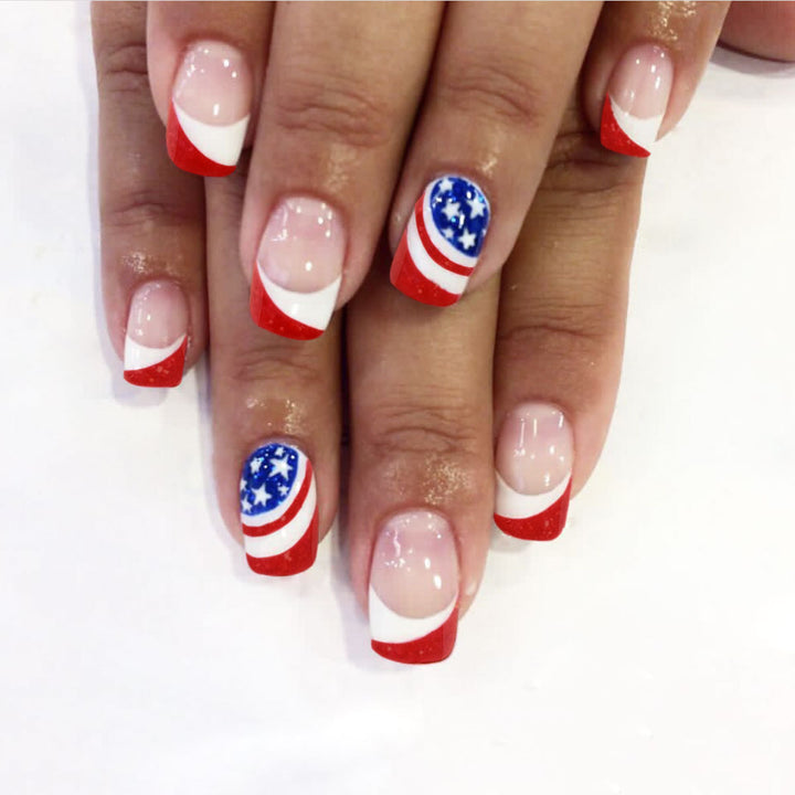 Patriotic Nail Art Extensions Stornfield