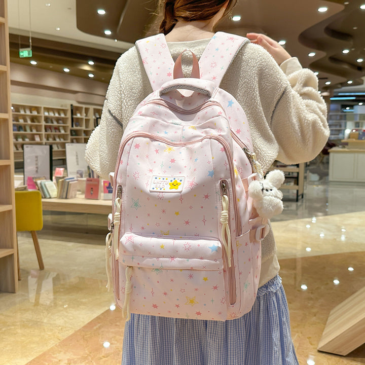 Fun Star-Printed Casual Backpack Stornfield