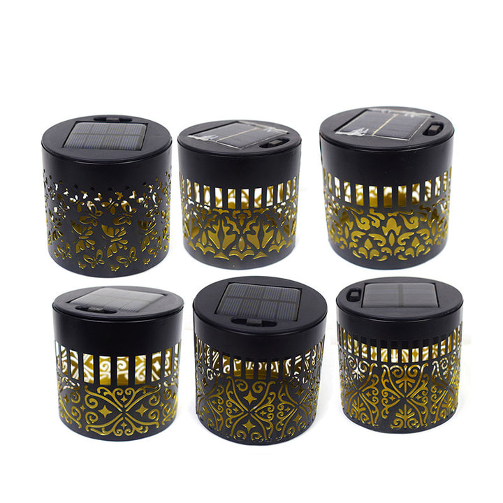 Decorative Solar Wall Lantern With Moroccan Cutout Projection Metal Outdoor Sconce Pair Stornfield