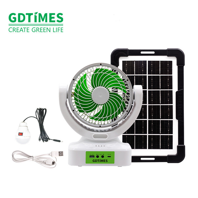 Unisex portable solar fan with Bluetooth speaker and power bank function Stornfield
