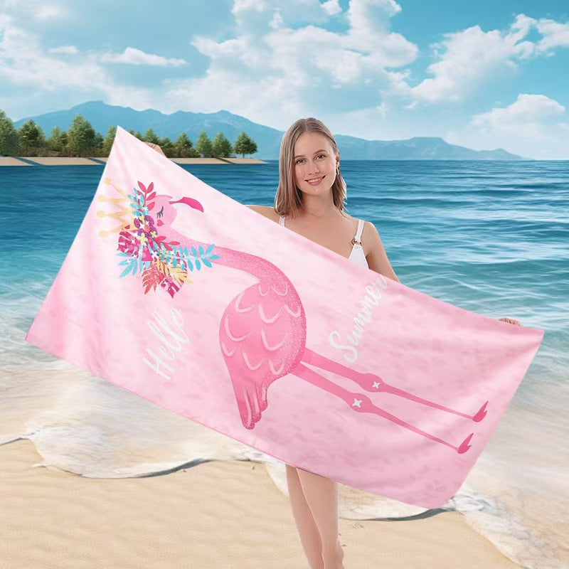 Ladies beach towel with maritime stripe pattern Stornfield