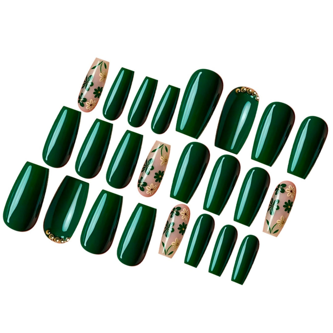 Botanical Nail Art Press-On Set Stornfield