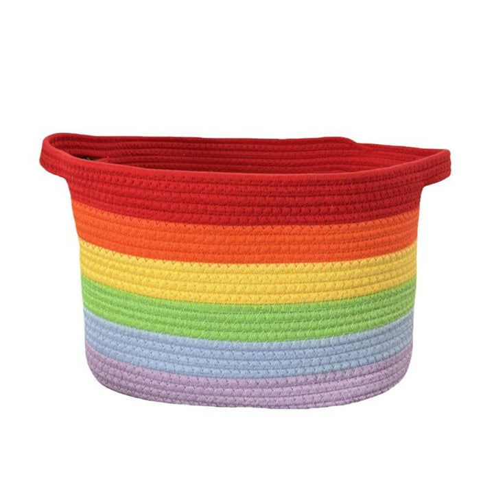 Women's storage basket with colorful stripes Stornfield