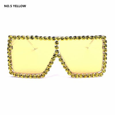 Women's oversized sunglasses with sparkly crystal frame Stornfield