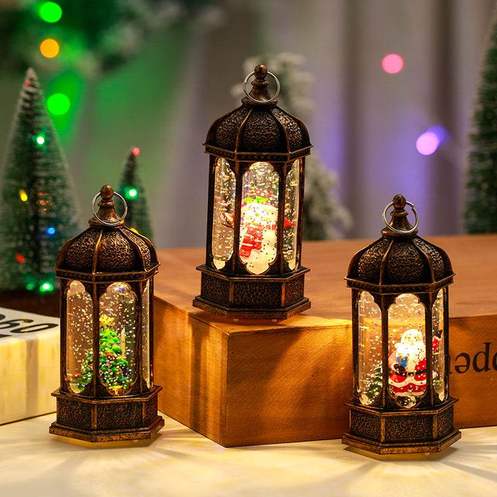 Nostalgic Christmas lantern with moving scenes Stornfield