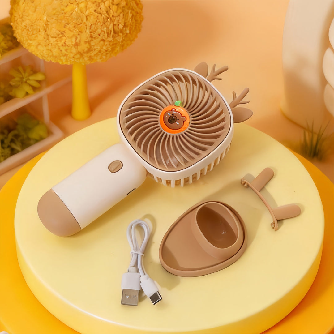 Women Portable Mini-Fan with Cute Design Stornfield