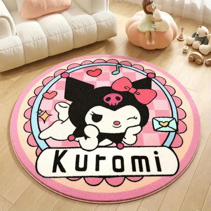 Cartoon-Themed Plush Area Rug