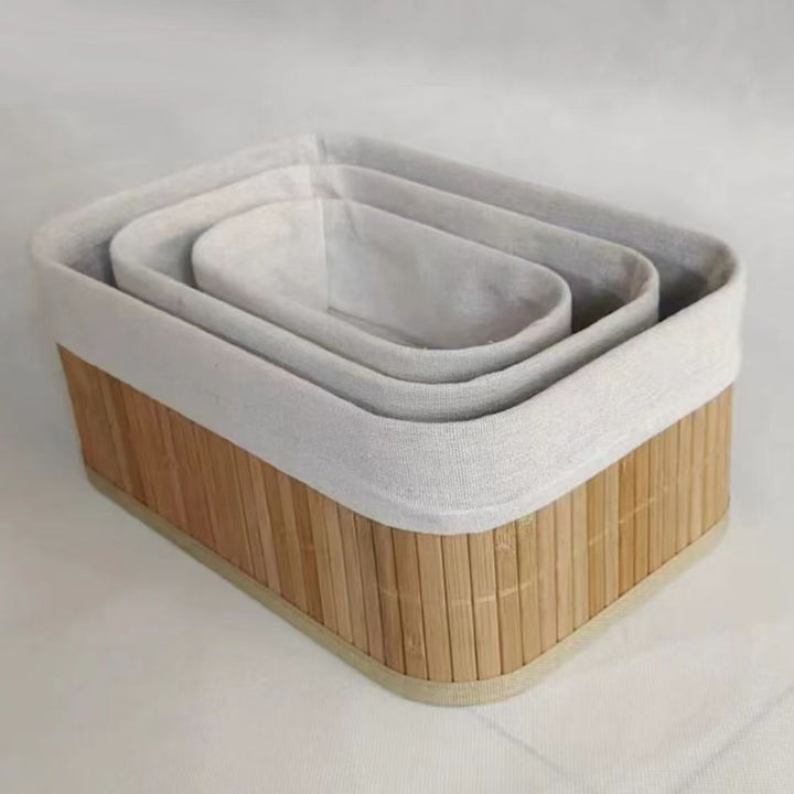 Storage basket with fabric cover Stornfield