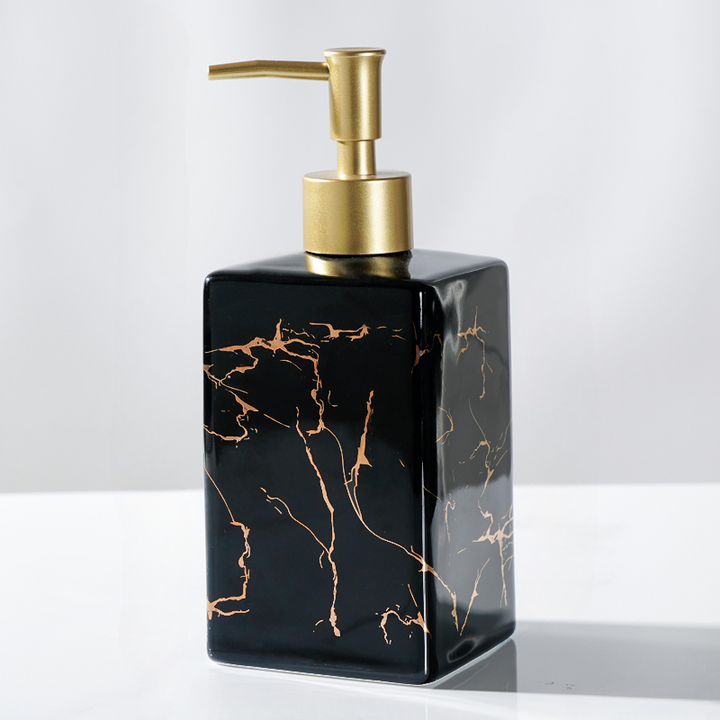Marble Ceramic Soap & Shampoo Dispenser - Modern Design | Stornfield