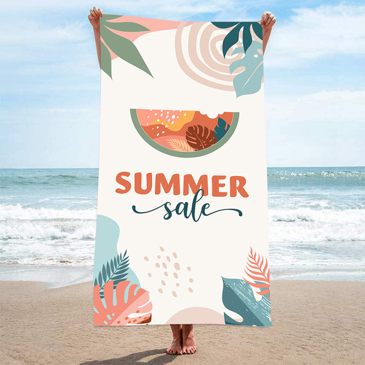 Ladies beach towel with maritime stripe pattern Stornfield