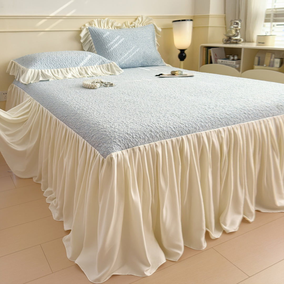 Elegant Ruffled Bed Cover Set