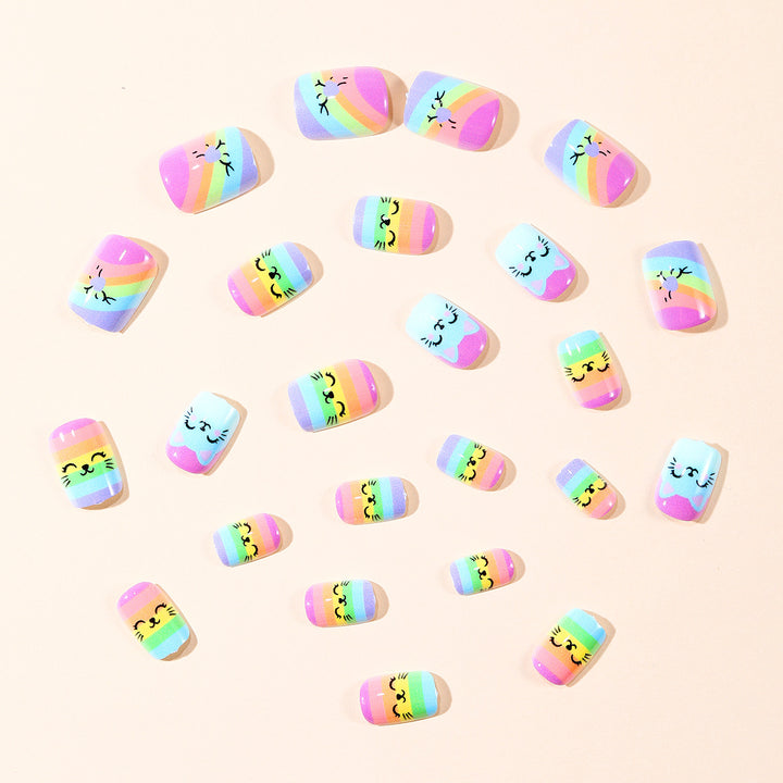 Playful Cat-Themed Nail Art Set Stornfield