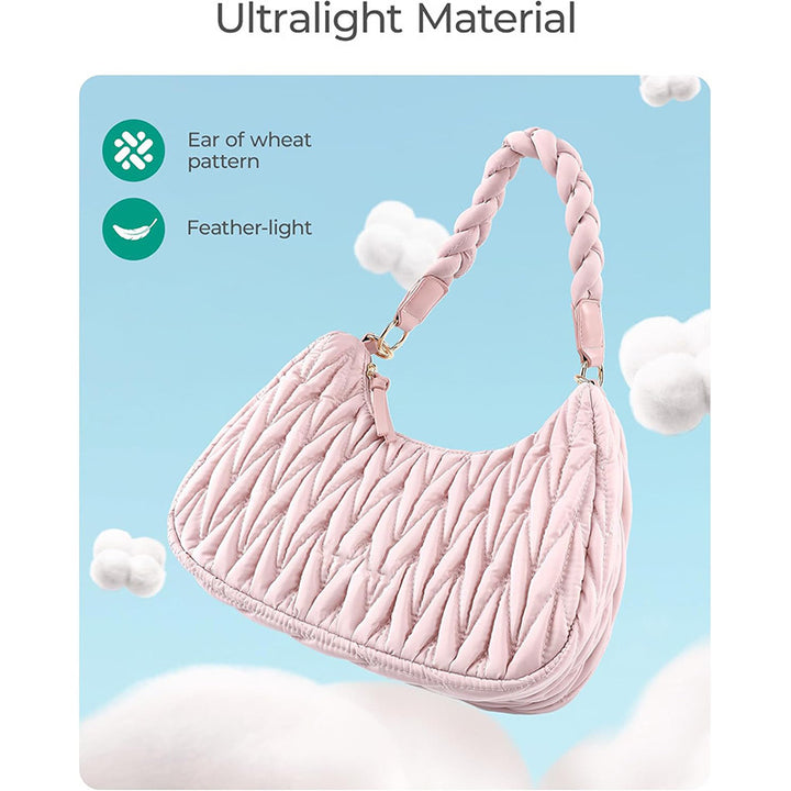 Fashionable shoulder bag with braided shoulder strap Stornfield